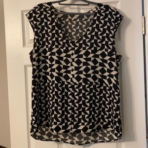 Size 14 J crew flowy cap sleeve top